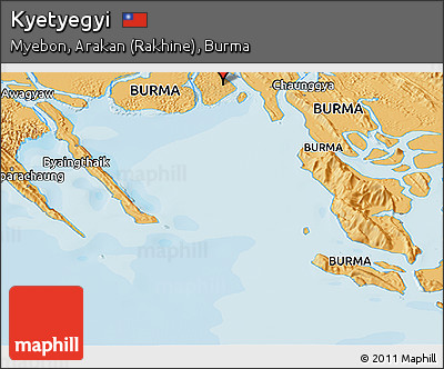 Political Panoramic Map of Kyetyegyi