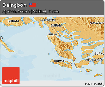 Political Panoramic Map of Daingbôn