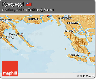 Political Panoramic Map of Kyetyegyi