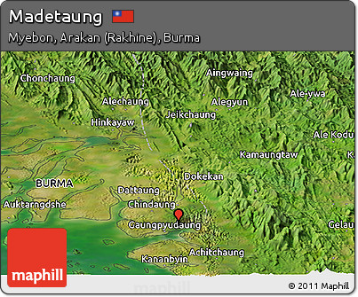 Satellite Panoramic Map of Madetaung