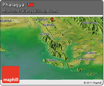 Satellite Panoramic Map of Phalagya