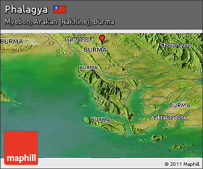 Satellite Panoramic Map of Phalagya