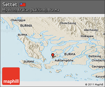 Shaded Relief Panoramic Map of Settet