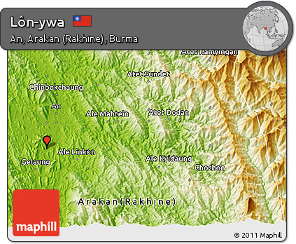 Physical 3D Map of Lôn-ywa