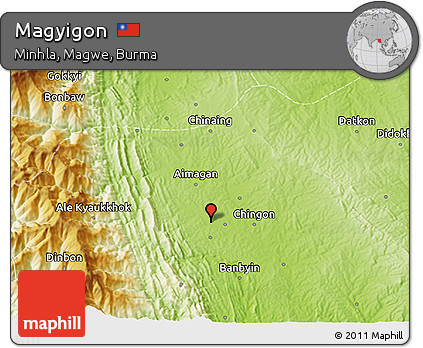 Physical 3D Map of Magyigon