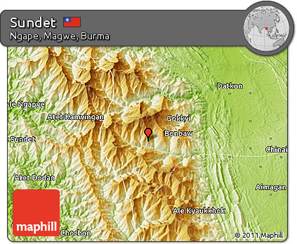 Physical 3D Map of Sundet