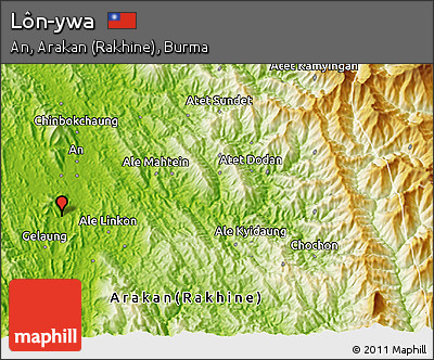 Physical 3D Map of Lôn-ywa