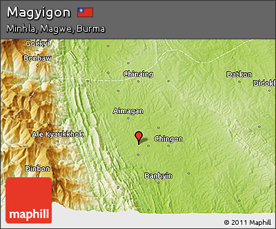 Physical 3D Map of Magyigon