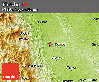 Physical 3D Map of Thitcho