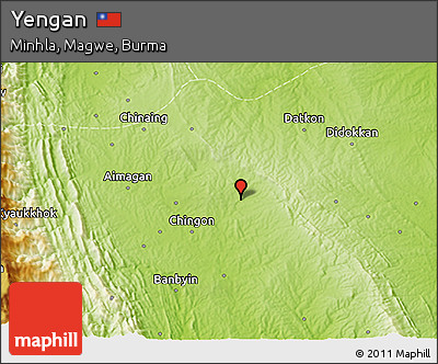 Physical 3D Map of Yengan