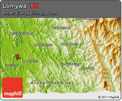 Physical 3D Map of Lôn-ywa