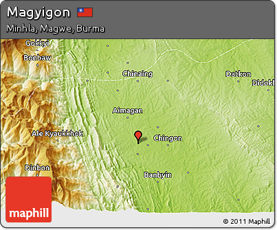 Physical 3D Map of Magyigon