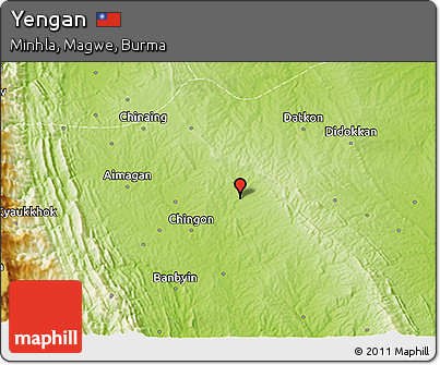 Physical 3D Map of Yengan
