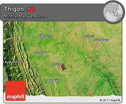 Satellite 3D Map of Thigon