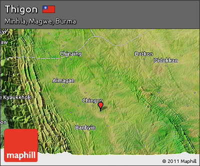 Satellite 3D Map of Thigon