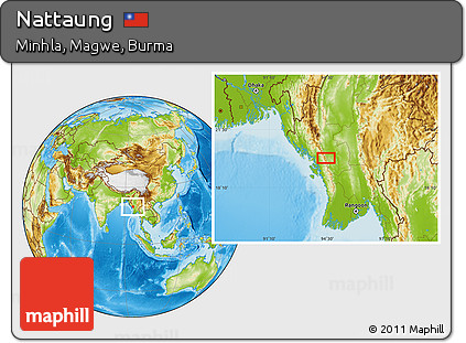 Physical Location Map of Nattaung