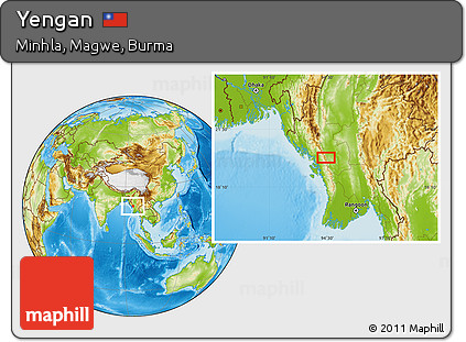 Physical Location Map of Yengan