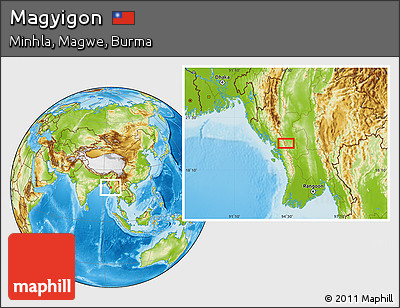Physical Location Map of Magyigon