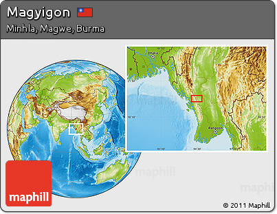 Physical Location Map of Magyigon