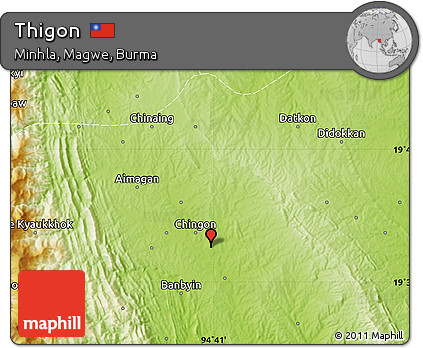 Physical Map of Thigon