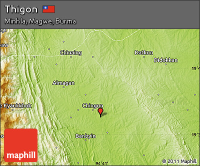 Physical Map of Thigon