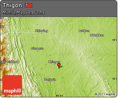 Physical Map of Thigon