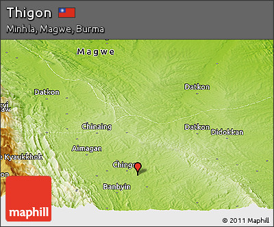 Physical Panoramic Map of Thigon