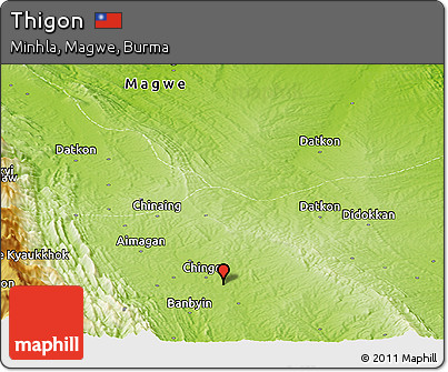 Physical Panoramic Map of Thigon