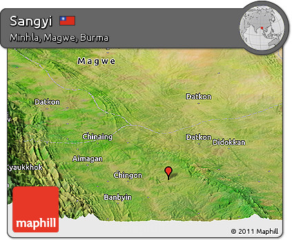 Satellite Panoramic Map of Sangyi
