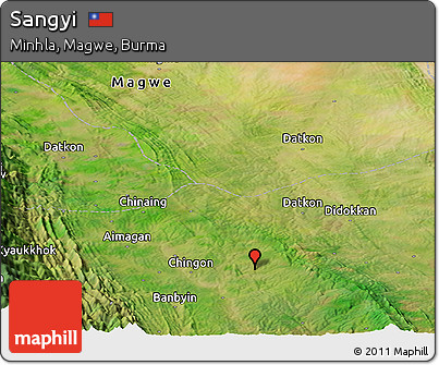 Satellite Panoramic Map of Sangyi
