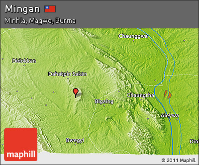 Physical 3D Map of Mingan