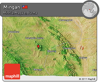 Satellite 3D Map of Mingan
