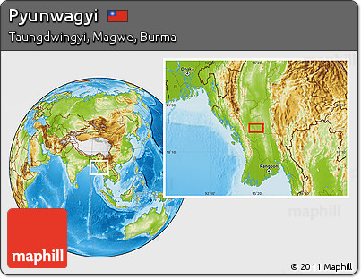 Physical Location Map of Pyunwagyi