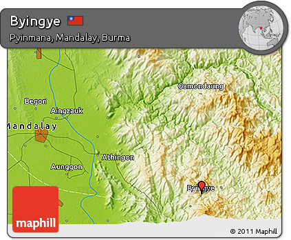 Physical 3D Map of Byingye