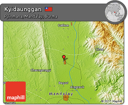 Physical 3D Map of Kyidaunggan