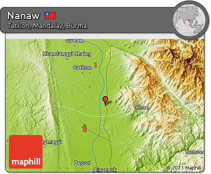Physical 3D Map of Nanaw
