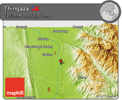 Physical 3D Map of Thingaza