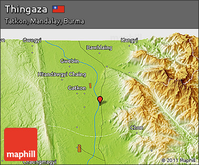 Physical 3D Map of Thingaza