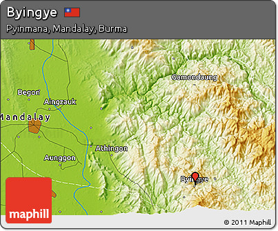 Physical 3D Map of Byingye
