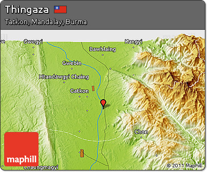 Physical 3D Map of Thingaza