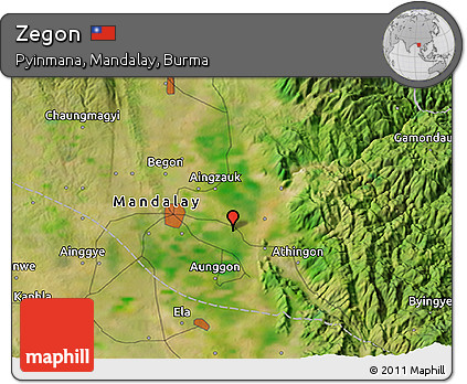 Satellite 3D Map of Zegon