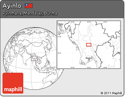 Blank Location Map of Ayinlo