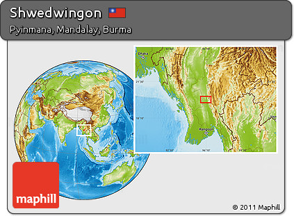 Physical Location Map of Shwedwingon