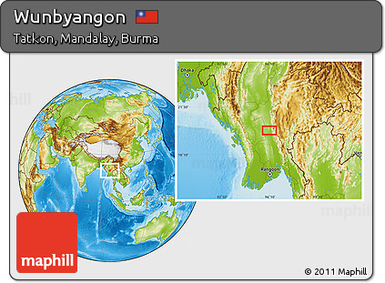 Physical Location Map of Wunbyangon