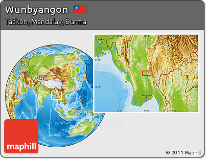 Physical Location Map of Wunbyangon