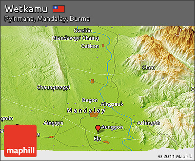 Physical Panoramic Map of Wetkamu