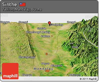 Satellite Panoramic Map of Sinthe