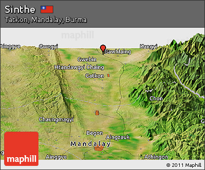 Satellite Panoramic Map of Sinthe