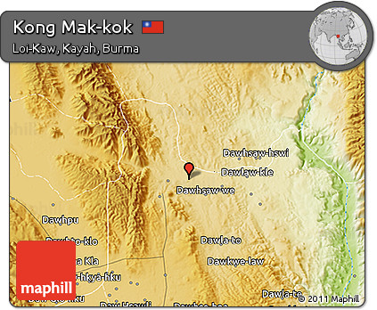 Physical 3D Map of Kong Mak-kok