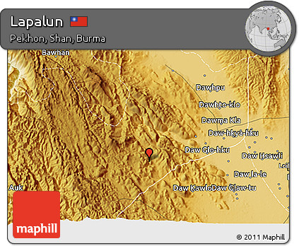 Physical 3D Map of Lapalun
